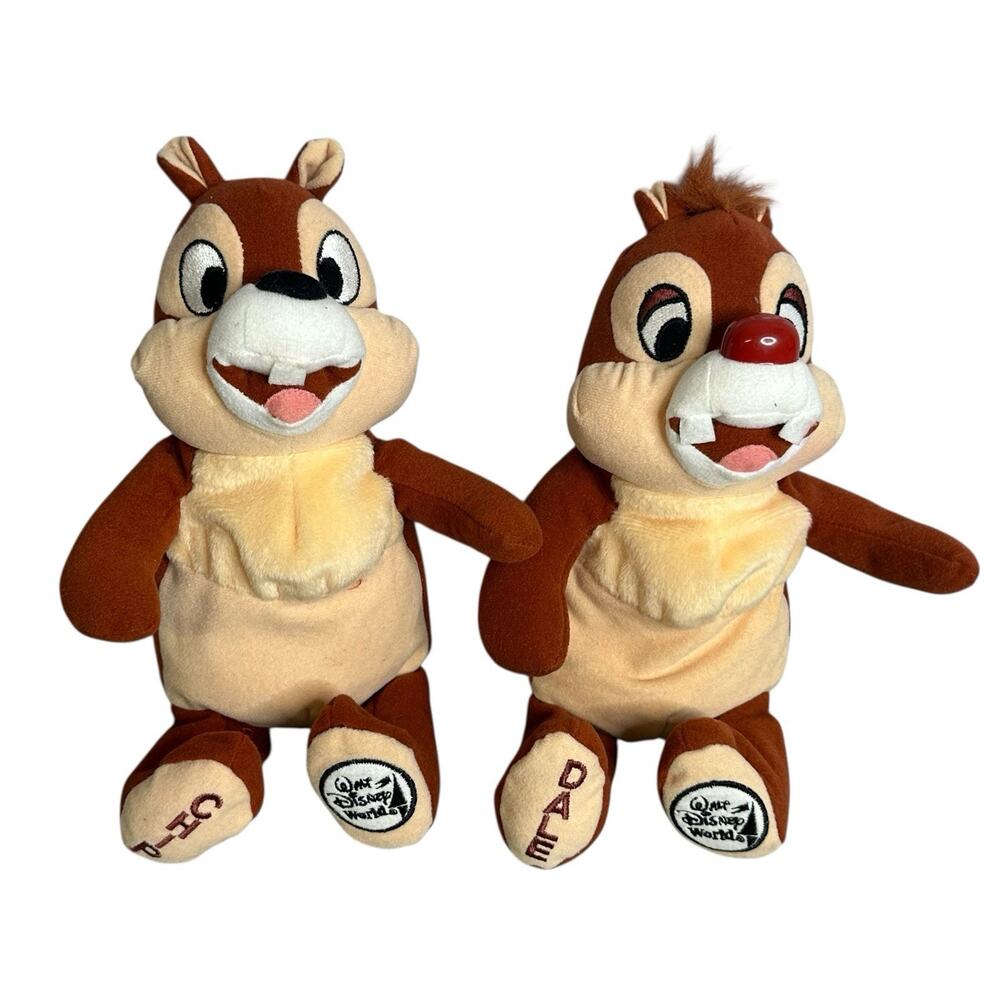 Walt Disney World Chip and Dale Bean Bag 10 inch Plush